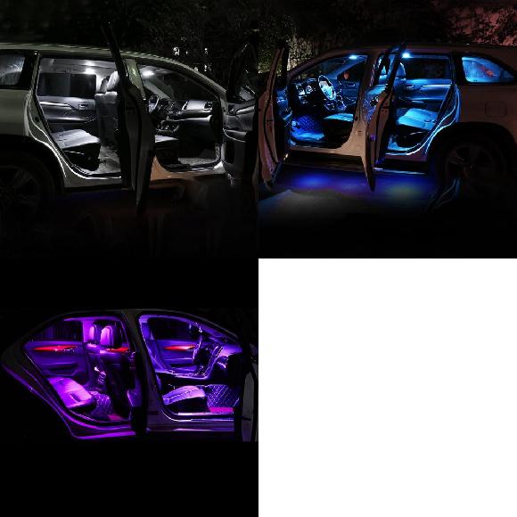 適用: フォード/FORD フォーカス 1 2 3 MK1 MK2 MK3 2001-2016 2017 2018 12ピース CAN-BUS LED ホワイト～ピンクパープル MK1 2001-2007 12ピース～MK3 2012-2018 13ピース AL-OO-6494 AL Interior parts cars
