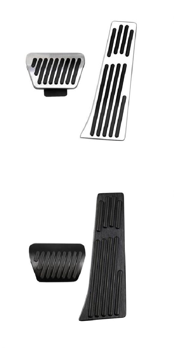 適用: BMW 1 2 4 3シリーズ GT F20 F21 F22 F23 F24 F30 F31 F32 F33 F34 F35 F36 F80 F82 F83 M3 フューエル ブレーキ ペダル AT 2ピース シルバー・AT 2ピース ブラック AL-OO-6505 AL Interior parts for cars