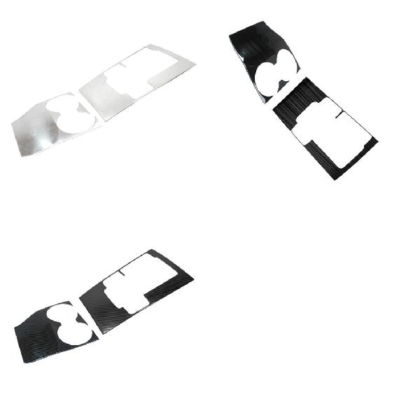 適用: MAZDA3 BP 2019 2020 2021 2022 アクセラ ステンレス スチール ギア シフト ボックス パネル カバー カップホルダー シルバー 2ピース～カーボンファイバー 2ピース AL-OO-6852 AL Interior parts for cars 15,570円
