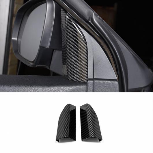 適用: トヨタ ハイランダー クルーガー 2014 2015 2016 17 18 19 2020 ABS プラスチック インテリア フロント 列 A-ピラー フレーム パネル カバー トリム 2ピース カーボン ファイバー AL-OO-6916 AL Interior parts for cars