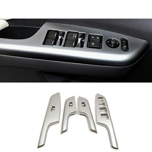 適用: ホンダ CRV CR-V 2012 2013 2014 2015 2016 アームレスト ウインドウ ガラス リフト ステッカー カバー アクセサリー ABS/カーボン/シルバー/ブラック シルバー AL-OO-7002 AL Interior parts for cars|オートパーツエージェンシー2号店