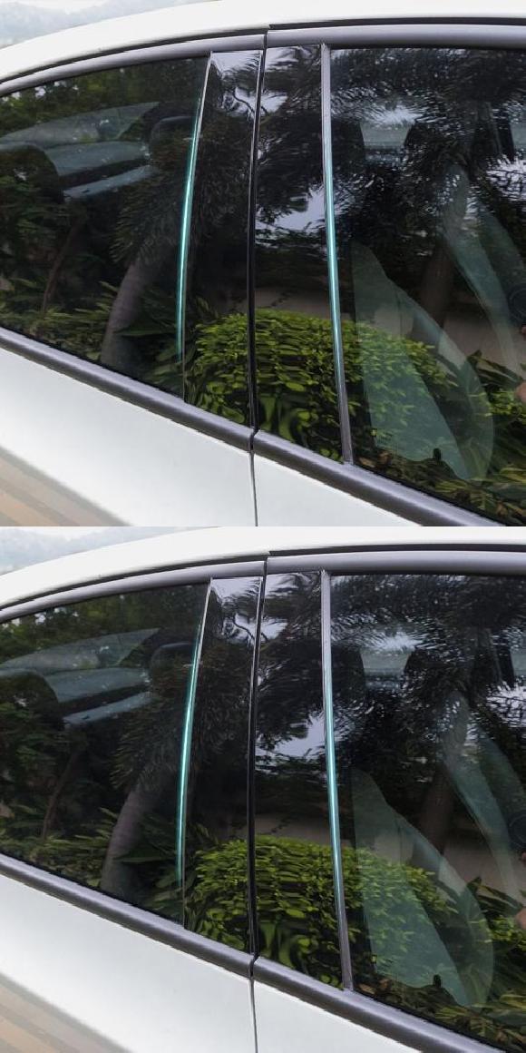 適用: ヒュンダイ/現代/HYUNDAI IX25 クレタ 2020 2021 ドア ウインドウ 中央列 トリム 保護 ピース ブラック ストリップ ステッカー 装飾 保護 2020 6ピース・15-19 8ピース AL-OO-6931 AL Exterior parts for cars