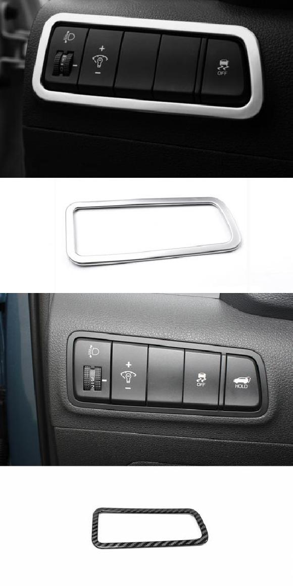 適用: ヒュンダイ/現代/HYUNDAI ツーソン 2015 2017 2018 2019 2020 アクセサリー ABS マット ヘッドランプ アジャスター スイッチ カバー ABS マット・カーボンファイバー AL-OO-6959 AL Interior parts for cars