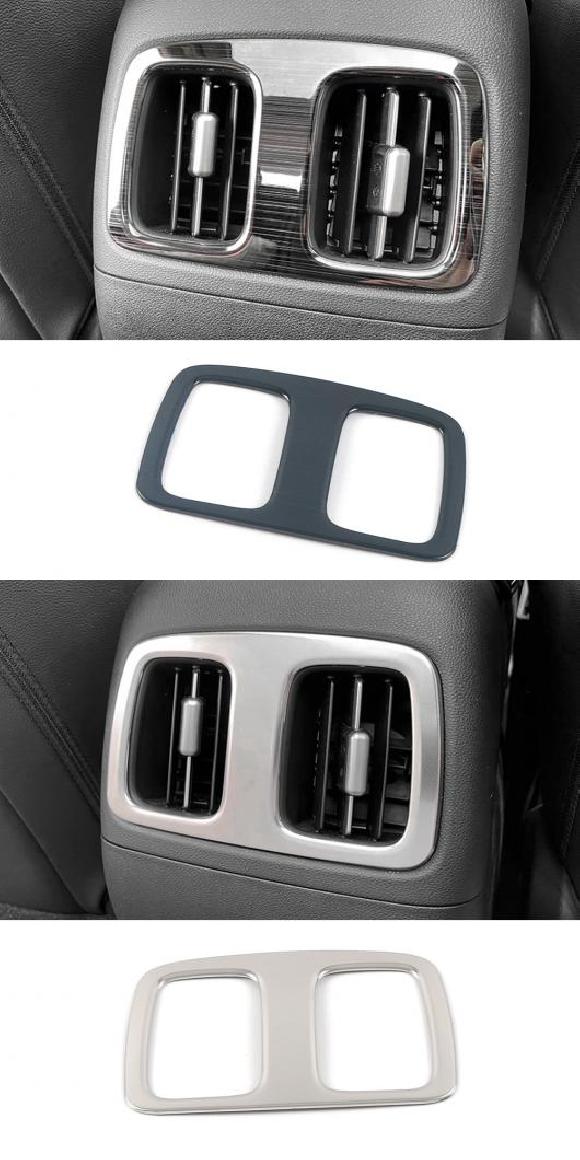 適用: ヒュンダイ/現代/HYUNDAI ツーソン NX4 2021 2022 ステンレス スチール リア ストレージ ボックス 通気口 パネル カバー トリム フレーム ブラック模様・マット シルバー AL-OO-6966 AL Interior parts for cars