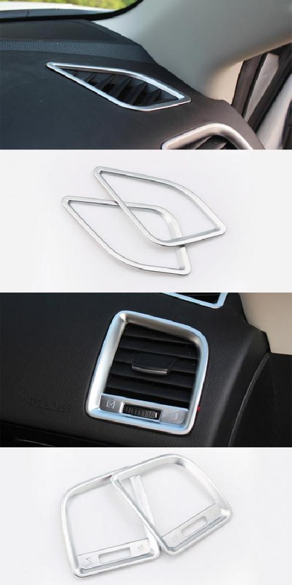 適用: マツダ CX-5 CX5 KE 2012 2013 2014-2016 ABS マット ダッシュボード フロント エア コンディション 吹き出し口 カバー トリム フレーム ベゼル サラウンド 上側・下側 AL-OO-7026 AL Interior parts for cars
