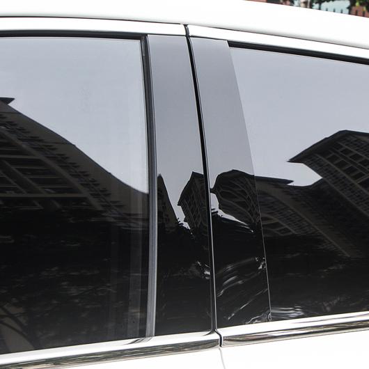 B C ピラー ミドル セントラル 列 ピース ウインドウ ブライトブラック 装飾 ステッカー 適用: 起亜 K3 2014 2015 2016 2017 アクセサリー 6 ピース ブラック 6ピース AL-OO-7149 AL Exterior parts for cars