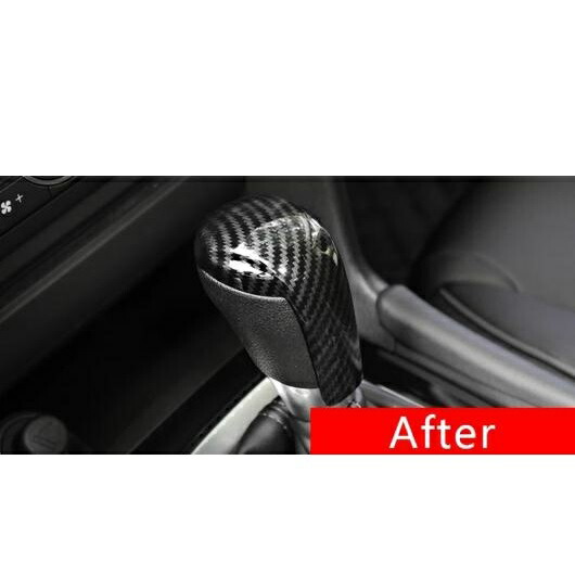 ABS カーボン ファイバー インテリア アクセサリー 適用: MAZDA6 アテンザ 2015 2016 2017 2018 ギア シフト レバー ノブ ハンドル カバー AL-OO-7304 AL Interior parts for cars｜オートパーツエージェンシー2号店
