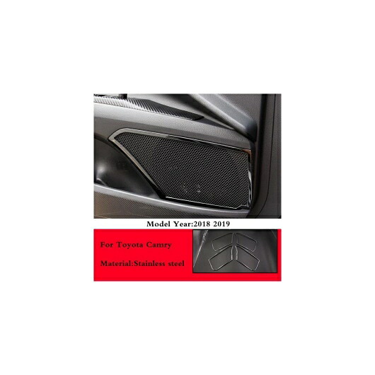 適用: トヨタ カムリ XV70 2018 2019 2020 アクセサリー ステンレス スチール インナー ドア ボウル パッチ ハンドル スパンコール 装飾 4ドア スピーカー AL-OO-7352 AL Interior parts for cars