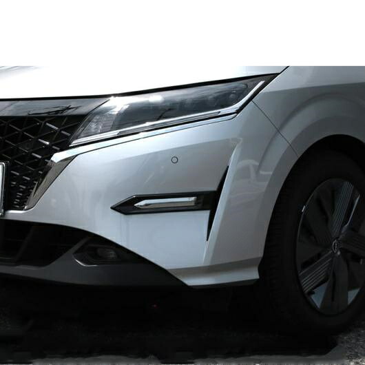 適用: 日産 ノート E13 2021 2022 フロント バンパー 装飾 プレート トリム ステッカー パーツ ABS クローム AL-OO-7533 AL Exterior parts for cars