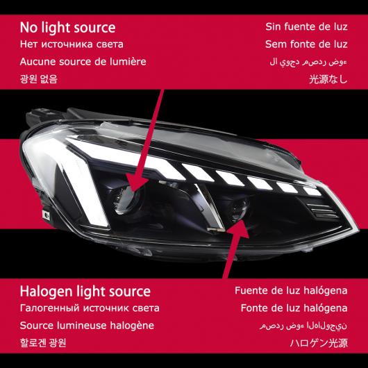 ヘッド ランプ 適用: VW ゴルフ 7 LED ヘッドライト 2013-2017 ゴルフ7 ヘッドライト ゴルフ 7 DRL ウインカー ハイ ビーム エンジェル アイ プロジェクター ヘッドライト バルブなし AL-OO-7767 AL Car light