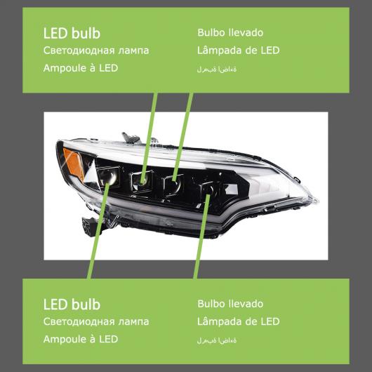 ヘッド ランプ 適用: ホンダ ジャズ フィット LED ヘッドライト 2014-2020 ヘッドライト DRL ウインカー ハイ ビーム エンジェル アイ プロジェクター レンズ フル LED AL-OO-7895 AL Car light