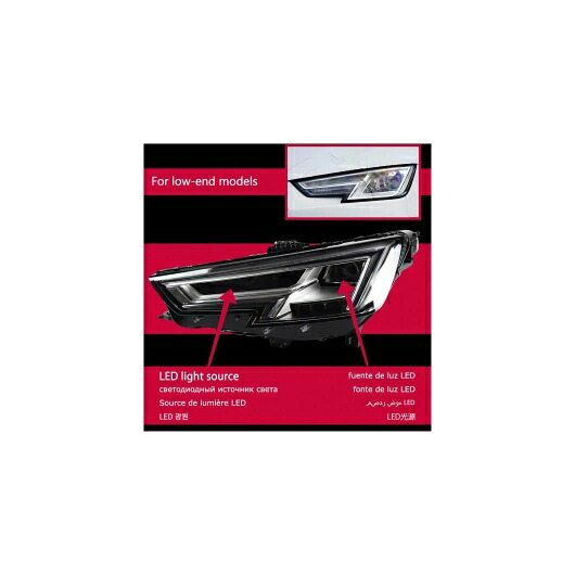 ヘッド ランプ 適用: アウディ/AUDI A4 B9 LED ヘッドライト 2017-2021 ヘッドライト A4L RS4 S4 DRL ウインカー ハイ ビーム エンジェル アイ プロジェクター レンズ A4 B9 AL-OO-7785 AL Car light