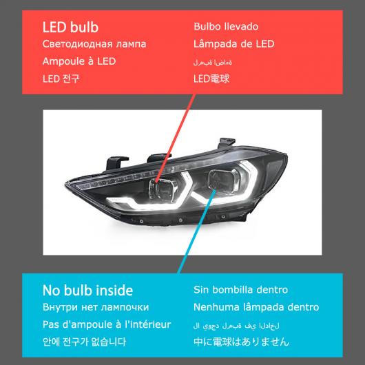 ヘッド ランプ 適用: ヒュンダイ/現代/HYUNDAI エラントラ LED ヘッドライト 2016-2020 ヘッドライト エラントラ DRL ウインカー ハイ ビーム エンジェル アイ プロジェクター レンズ タイプA AL-OO-8081 AL Car light|オートパーツエージェンシー2号店