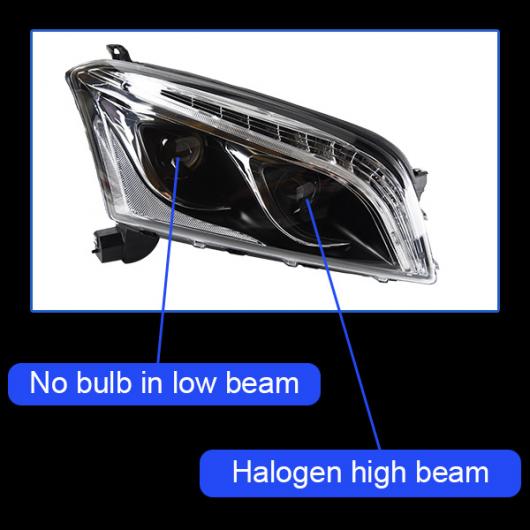 ヘッド ランプ 適用: トラック LED ヘッドライト 2013-2017 ヘッドライト トラック DRL ウインカー ハイ ビーム エンジェル アイ プロジェクター レンズ タイプA AL-OO-8093 AL Car light