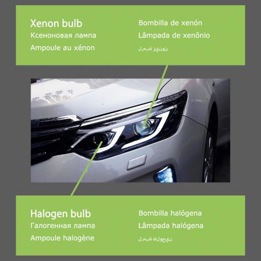 ヘッド ランプ 適用: トヨタ カムリ LED ヘッドライト 2015-2017 ヘッドライト カムリ DRL ウインカー ハイ ビーム エンジェル アイ プロジェクター レンズ キセノン AL-OO-8220 AL Car light