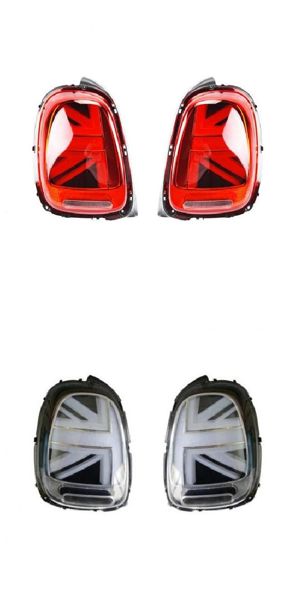 テール ランプ 適用: ミニ クーパー テール ランプ LED テールライト 2014-2019 F55 F56 F57 リア フォグ ブレーキ ウインカー レッド・ダークグレー AL-OO-7880 AL Car light｜オートパーツエージェンシー2号店