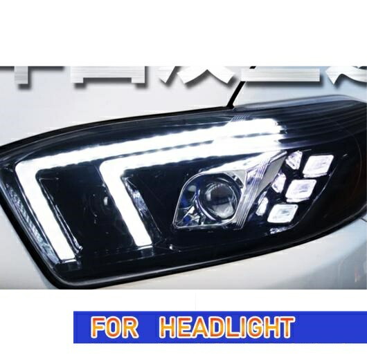 ヘッド ランプ 適用: トヨタ ハイランダー LED ヘッドライト 2007-2011 ヘッドライト DRL ウインカー ハイ ビーム エンジェル アイ プロジェクター レンズ オール LED ライト AL-OO-7938 AL Car light