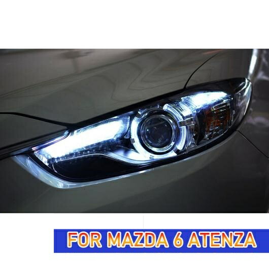 ヘッド ランプ 適用: アテンザ LED ヘッドライト 2013-2017 ヘッドライト MAZDA6 MAZDA6 DRL ウインカー ハイ ビーム エンジェル アイ プロジェクター AL-OO-7987 AL Car light