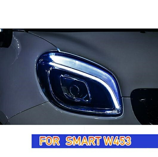 ヘッド ランプ 適用: スマート LED ヘッドライト 2015-2018 ヘッドライト スマート W453 DRL ウインカー ハイ ビーム エンジェル アイ プロジェクター レンズ オール LED AL-OO-8008 AL Car light