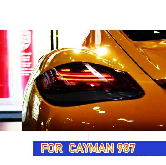 テール ランプ 適用: ポルシェ/PORSCHE ケイマン 987 987.2 LED テールライト 2005-2008 987 987.2 リア フォグ ブレーキ ウインカー タイプA AL-OO-8065 AL Car light