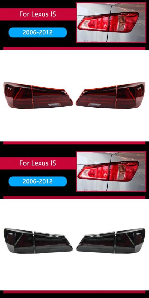 テール ランプ 適用: レクサス IS250 LED テールライト 2006-2012 IS300 リア フォグ ブレーキ ウインカー レッド・スモーク AL-OO-8151 AL Car light