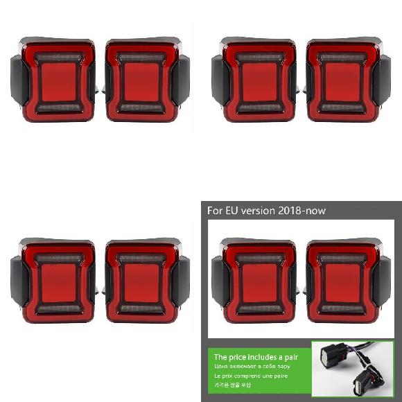 テール ランプ 適用: ジープ/JEEP ラングラー テール ライト LED 2008-2021 ラングラー リア フォグ ブレーキ ウインカー US タイプ 2008-2017～EU タイプ 2018- AL-OO-8154 AL Car light｜オートパーツエージェンシー2号店