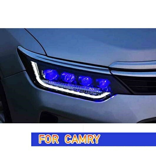 ヘッド ランプ 適用: トヨタ カムリ LED ヘッドライト 2015-2017 ヘッドライト カムリ DRL ウインカー ハイ ビーム エンジェル アイ プロジェクター レンズ LED ヘッドライト AL-OO-8227 AL Car light