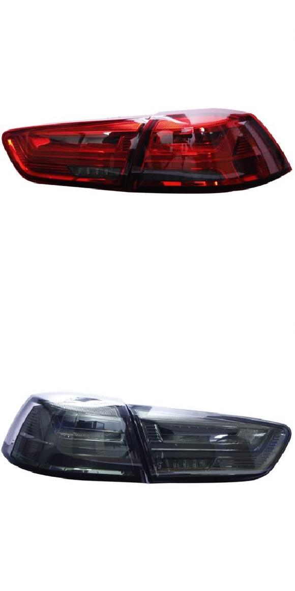 テール ランプ 適用: 三菱 ランサー LED テールライト 2009-2016 ランサー EX リア フォグ ブレーキ ウインカー レッド・スモーク AL-OO-8245 AL Car light