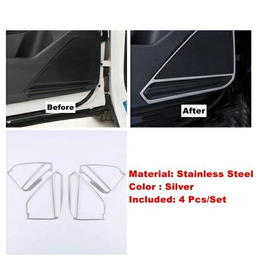 ドア スピーカー ハンドル ボウル リフト ボタン エア AC パネル カバー トリム 適用: フォルクスワーゲン/VOLKSWAGEN VW ティグアン 2016-2022 シルバー インテリア キット タイプB AL-PP-0058 AL Interior parts for cars