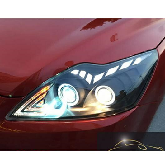 適用: フォード/FORD フォーカス ヘッドライト 2009-2011 二焦点 レンズ LED バー エンジェルアイ DRL キセノン H7 フォード/FORD フォーカス ヘッドランプ 4300K～8000K AL-OO-8260 AL Car light