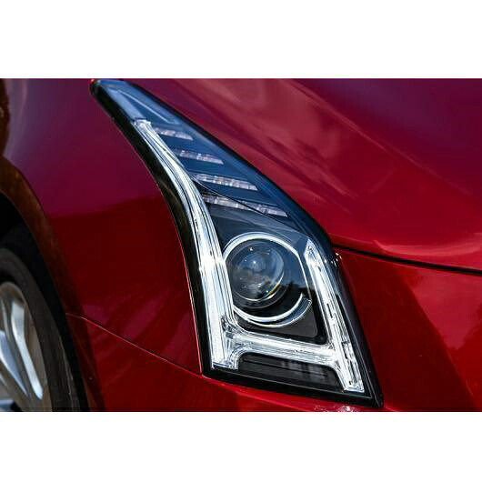 適用: キャデラック/CADILLAC ATS ヘッドライト 2014-2016 ATS オール LED ヘッドライト DRL BI-LED レンズ ハイ ロー ビーム パーキング フォグランプ LED 6000K AL-OO-8264 AL