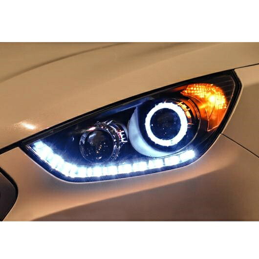 ヘッド ランプ 適用: ヒュンダイ/現代/HYUNDAI IX35 ヘッドライト 2010-2016 ツーソン LED ヘッドライト DRL HID バイキセノン ロー ビームバルブなし AL-OO-8282 AL