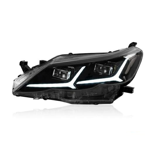 適用: ヘッドライト レイツ/マークX マーク X 2010 2011 2012 フル LED ヘッド ランプ イエロー ウインカー プラグ プレイ オール LED AL-OO-8386 AL