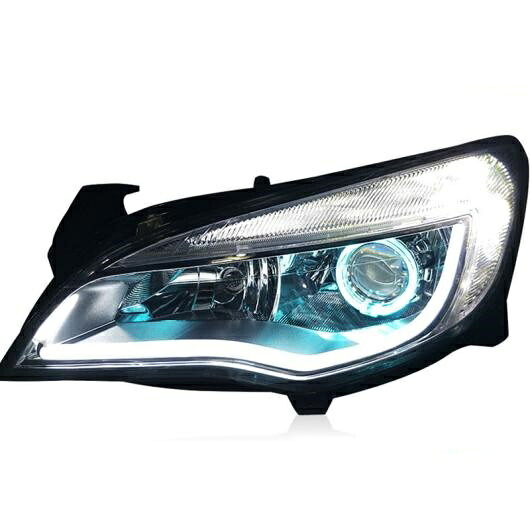 LED ヘッドライト 適用: ビュイック/BUICK エクセル LED ヘッドライト エクセル ヘッド ランプ エンジェル アイ LED フロント ライト バイキセノン レンズ 4300K～6000K AL-OO-8389 AL｜オートパーツエージェンシー2号店