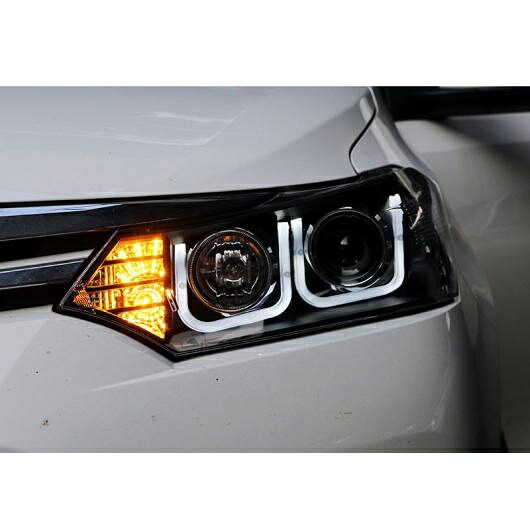 ヘッド ランプ 適用: トヨタ ヤリス ヴィッツ ヘッドライト 2014-2016 ヤリス ヴィッツ L LED ヘッドライト LED DRL HID HID 4300K ロー ビーム～HID 8000K ロー ビーム AL-OO-8427 AL