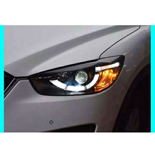 適用: マツダ CX-5 ヘッドライト 2013-2018 CX-5 LED ヘッドライト LED DRL 5 バイキセノン プロジェクター レンズ HID D2H ロー ビームバルブなし AL-OO-8433 AL