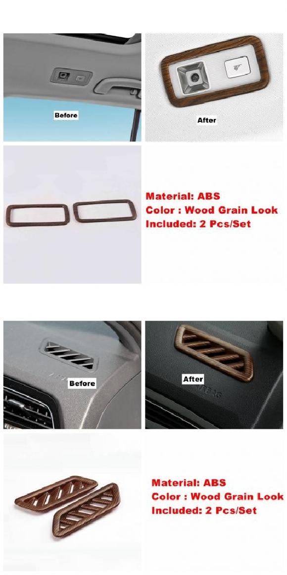 通気口 リード ライト リフト ボタン パネル カバー トリム 適用: VW フォルクスワーゲン/VOLKSWAGEN T-ROC 2018-2021 アクセサリー インテリア 木目調 E・J AL-PP-0067 AL Interior parts for cars