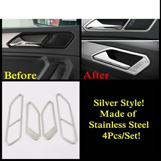 適用: フォルクスワーゲン/VOLKSWAGEN VW ティグアン MK2 2016-2022 ステンレス スチール インテリア アクセサリー セントラル コンソール ダッシュボード 装飾 パネル シルバー タイプI AL-PP-0104 AL Interior parts for cars｜オートパーツエージェンシー2号店