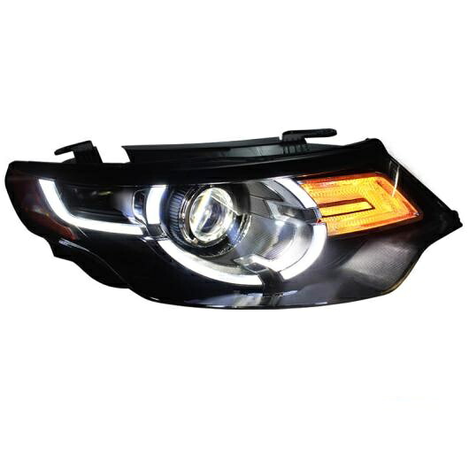 2ピース LED ヘッド ランプ 適用: ランド ローバー/ROVER ディスカバリー スポーツ ヘッドライト フロント ライト 2016-2018 デイタイム ランニング ライト オール LED AL-OO-8473 AL