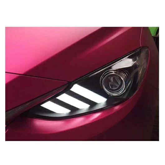 ヘッド ランプ ケース 適用: MAZDA3 アクセラ ヘッドライト MAZDA3 2014-2016 LED ヘッドライト DRL レンズ ダブル ビーム バイキセノン HID ロー ビームバルブなし AL-OO-8481 AL