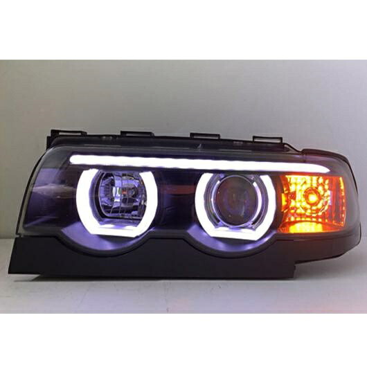 適用: BMW E38 ヘッドライト 1998-2002 E38 LED ヘッドライト DRL バイキセノン レンズ ハイ ロー ビーム パーキング HID フォグランプ LED 6000K ロー ビーム AL-OO-8509 AL