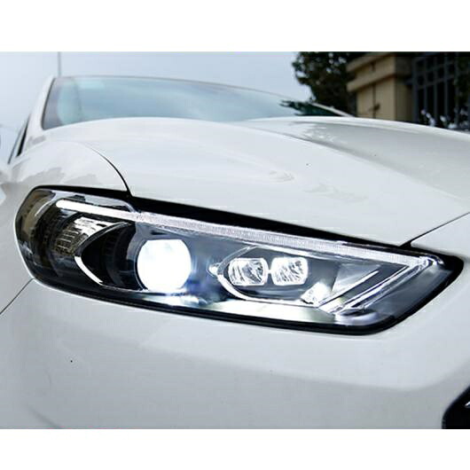 適用: フュージョン ヘッドライト LED HID 2013-2015 LED ヘッドライト ヘッド ランプ ケース フォード/FORD モンデオ バイキセノン モンデオ レンズ ロー ビーム 4300K～8000K AL-OO-8586 AL Car light