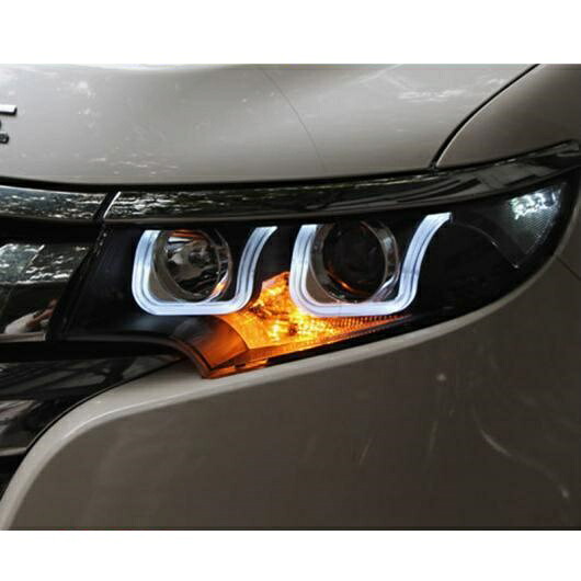 適用: エッジ ヘッドライト 2010 2012-2014 エッジ LED ヘッドライト DRL バイキセノン レンズ ハイ ロー ビーム パーキング フォグランプ 4300K～8000K AL-OO-8594 AL Car light