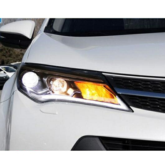 適用: トヨタ RAV4 2013-2015 LED ライト ダブル キセノン レンズ デイタイム ランニング ライト フォグ ライト 4300K～8000K AL-OO-8661 AL Car light｜オートパーツエージェンシー2号店