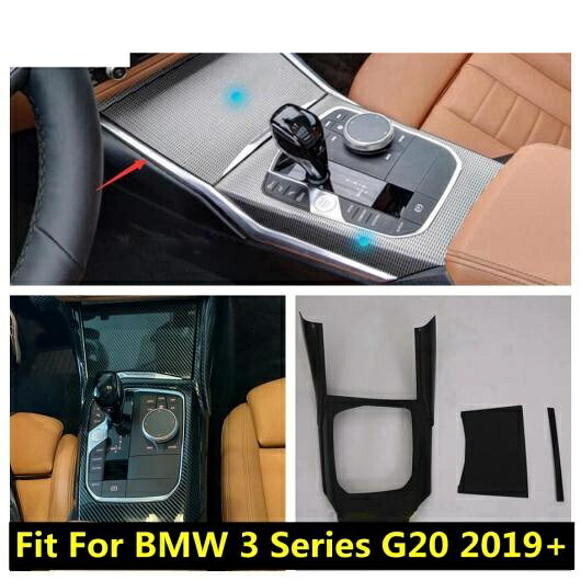 センター コントロール ギア シフト パネル 装飾 カバー トリム 適用: BMW 3シリーズ G20 2019-2021 ABS カーボンファイバー アクセサリー インテリア AL-PP-0124 AL Interior parts for cars