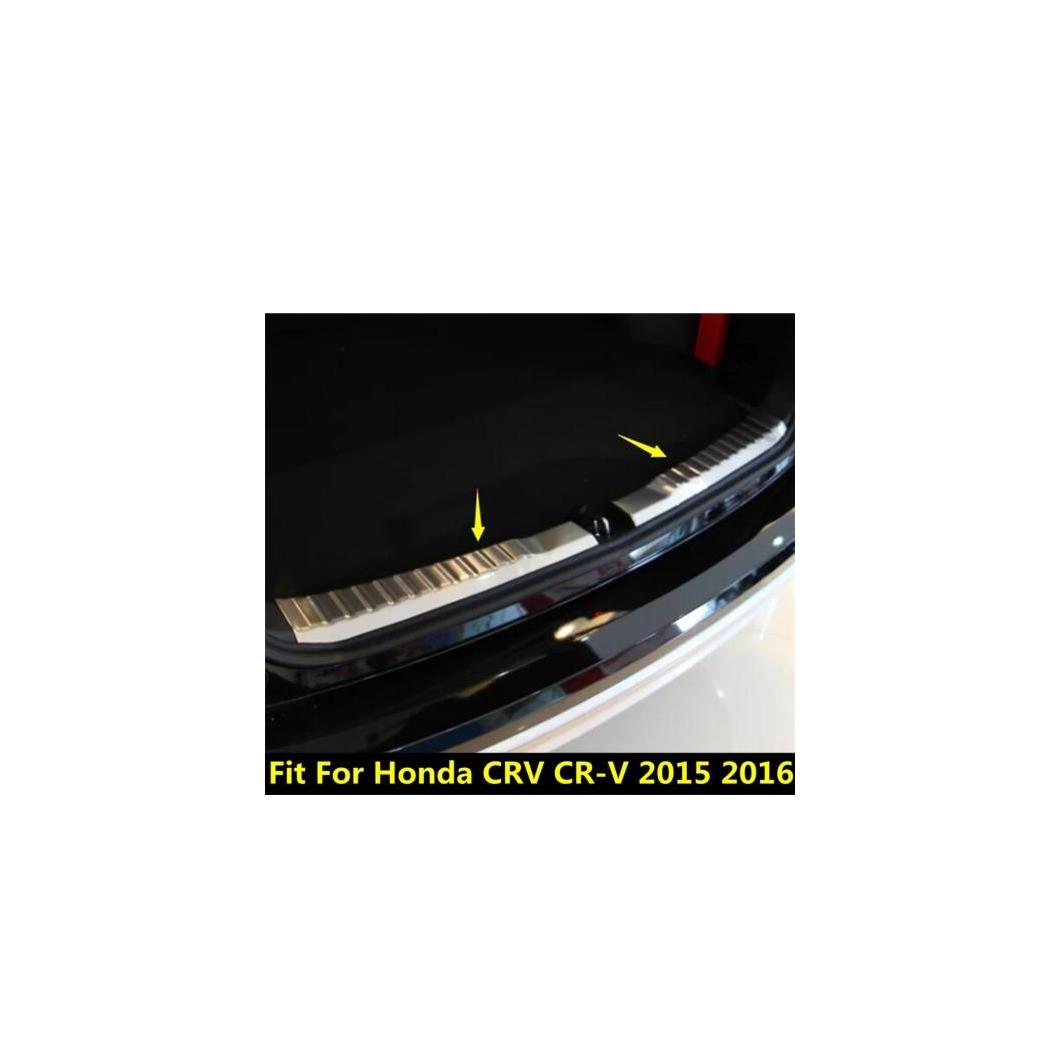 ステンレス スチール リア トランク スカッフ プレート ドア シル ガード プロテクター カバー トリム 適用: ホンダ CRV CR-V 2015 2016 アクセサリー 2ピース/セット AL-PP-0159 AL Car parts