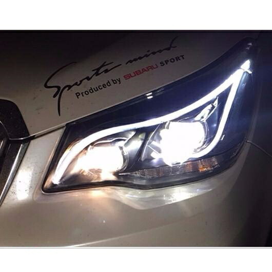 ヘッド ランプ 適用: スバル フォレスター ヘッドライト 2013-2016 LED ヘッドライト DRL H7 D2H HID オプション エンジェル アイ バイキセノン ビーム 4300K～8000K AL-OO-8689 AL Car light