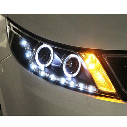 ヘッド ランプ ケース 適用: 起亜 リオ ヘッドライト 2011-2014 LED K2 ヘッドライト デイタイムランニングライト バイキセノン レンズ キセノン ロー ビーム 4300K～8000K AL-OO-8747 AL Car light