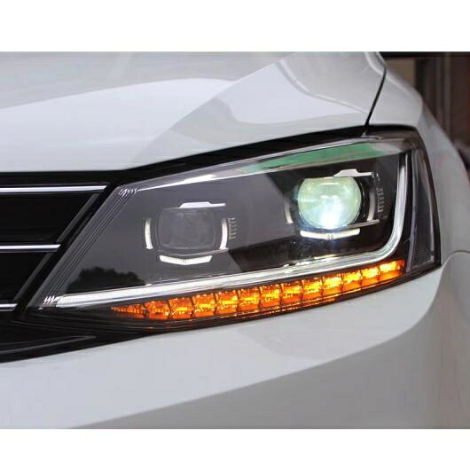 ヘッドライト 適用: VW ジェッタ LED ヘッドライト ヘッド ランプ 2011-2017 VW ジェッタ LED デイタイムランニングライト LED DRL バイキセノン HID 6000K ロー ハイ ビーム LED AL-OO-8777 AL Car light｜オートパーツエージェンシー2号店