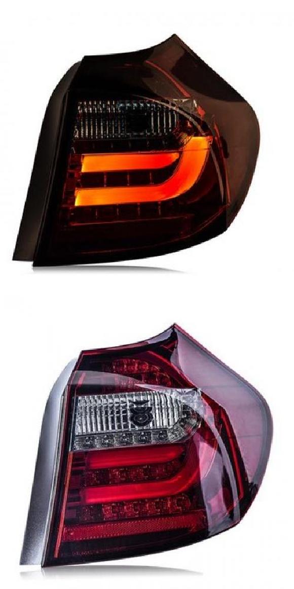 適用: BMW E87/E81 120 130 テールライト アセンブリ 2004-2006/2007-2011 リア ランプ テールライト E87/E81 120 130 バック ライト LED DRL ブラック・レッド AL-OO-8788 AL Car light